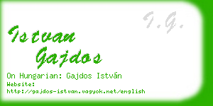 istvan gajdos business card